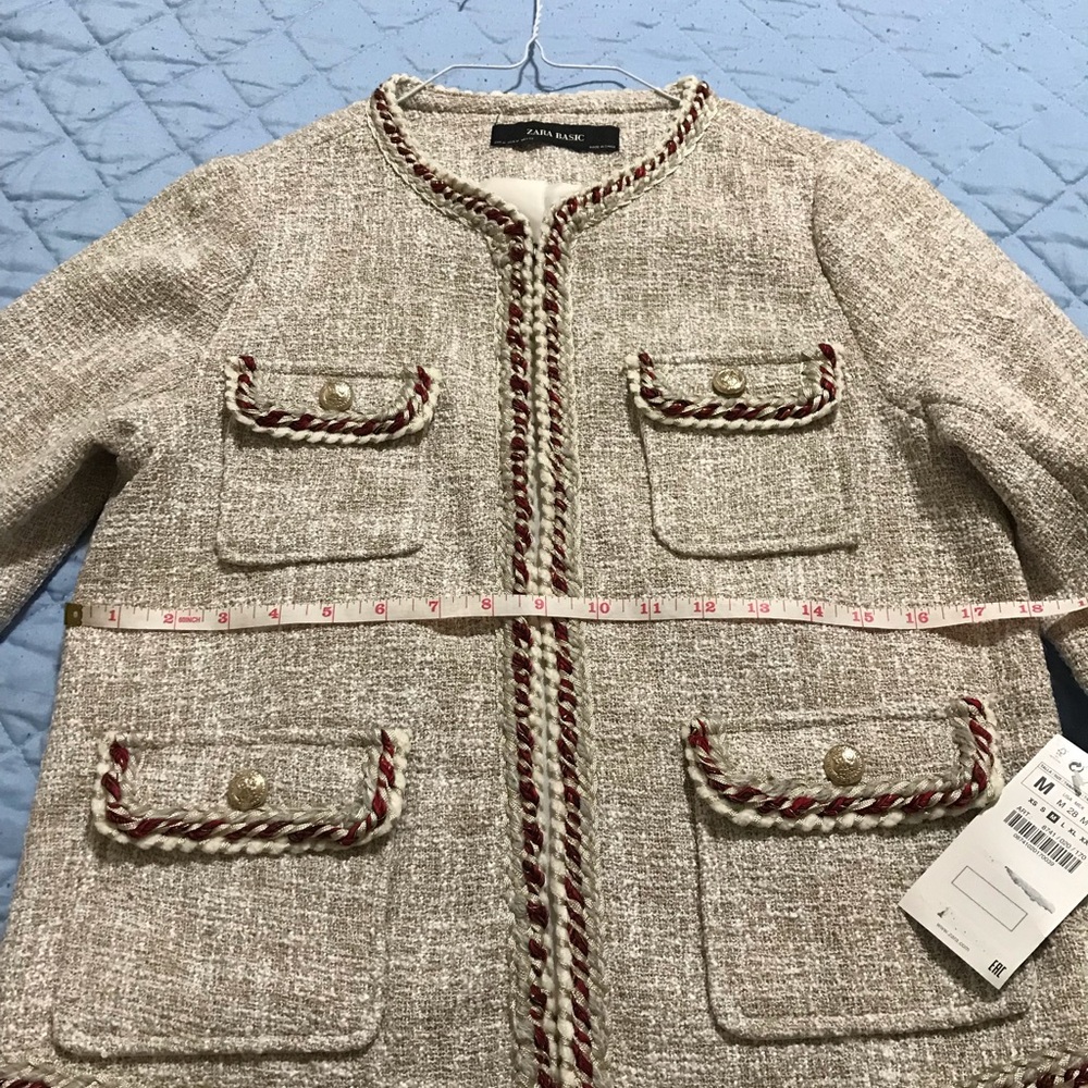 NEW with tag ZARA Tweed jacket - Picture 6 of 6